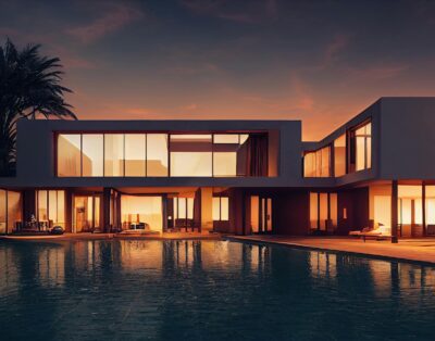 Location villa pour fête tropicale avec piscine